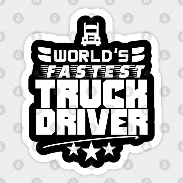 Driving Truck Trucking Trucker Driver Sticker by dr3shirts